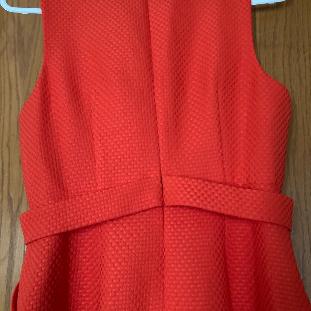 NWT Anthropologie Cross Front Sheath Dress Red Sz4 Petite Mini Host Pick twice - Picture 7 of 12